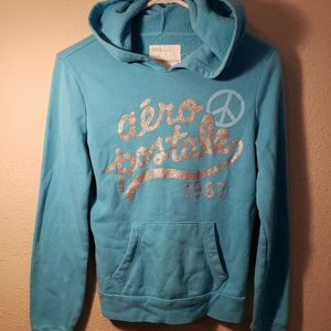 Women junior aeropostale pull over sweatshirt